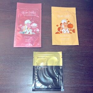 NWT 3 PIECE BUNDLE FACE & EYE MASK BUNDLE